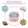 Cryfokt Electric Hot Wax Warmer, Portable Wax Heater Hair Removal Home Waxing Kit Candle Wax Melter Candle Maker Machine for Hair Removal (US Plug) view 3