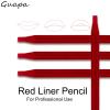 6pcs Waterproof Red Microblading Eyebrow Mapping Pencil Hard Core Peel Off Permanent Makeup Lip Tattoo Pencil (Mix Color) view 2