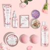 Beautifier Life Bath and Body Gift Set for Women - Luxurious Home Spa Gift Set,Japanese Cherry Blossom 7-Piece Set Including Shower Gel,Body Lotion,Bath Oil,Bath Salt,Soap,Bath Bombs and Candle view 4