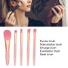 5-Piece Makeup Brush Set - Loose Powder Eyeshadow Brush Included, Portable Skin-Friendly Soft Lightweight Cosmetic Brushes for Professional Makeup Kits view 3