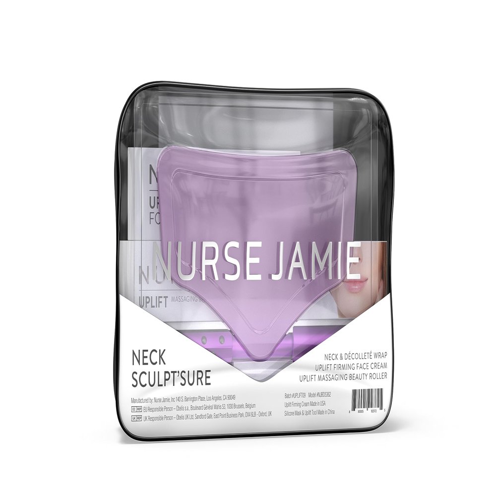 Nurse Jamie Neck Sculptsure Kit  Uplift Roller, Firming Cream & Silicone Wrap for Neck & Dcollet Sculpting & Firming
