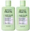 Garnier Fructis Hair Filler Color Repair Shampoo and Conditioner Set, Hair Care for Colored, Bleached Hair with Ceramide, 10.1 Fl Oz, 2 Items, 1 Kit view 1