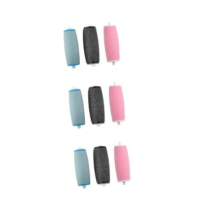 FRCOLOR 18pcs Pedicure Replacement Roller Skin Remover Tool for Foot Care Sky Ergonomic Design for Easy Installation Removal