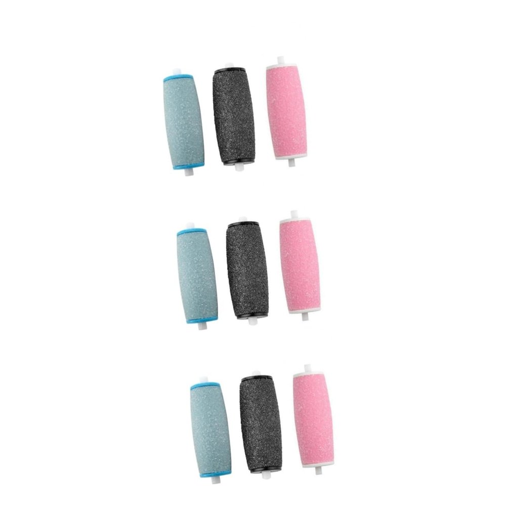 FRCOLOR 18pcs Pedicure Replacement Roller Skin Remover Tool for Foot Care Sky Ergonomic Design for Easy Installation Removal