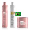 FASHION GOLD, Keratin Hair Treatment, KERATIN + SHAMPOO + HAIR MASK KIT, Keratina para alisar el pelo, SIN FORMOL, Hair Relaxer, Tratamiento para Cabello Seco y Maltratado, B0T0X CAPILAR view 1