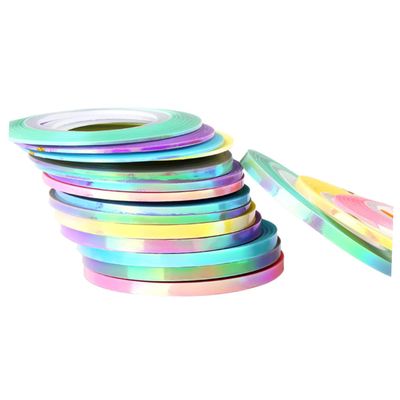 FOMIYES 18rolls Nail Art Tape for Manicure Mixed Color Design Self-Adhesive Nail Stickers for Women Easy to Use for Creative and Decoration