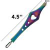 2 in 1 Rainbow Double Ended Tweezers Sharp Slant Precision Tweezer for Eyebrows & Ingrown Hair Removal Skin Care Tool Blackhead Pimple Comedone Remover (2pc) view 2