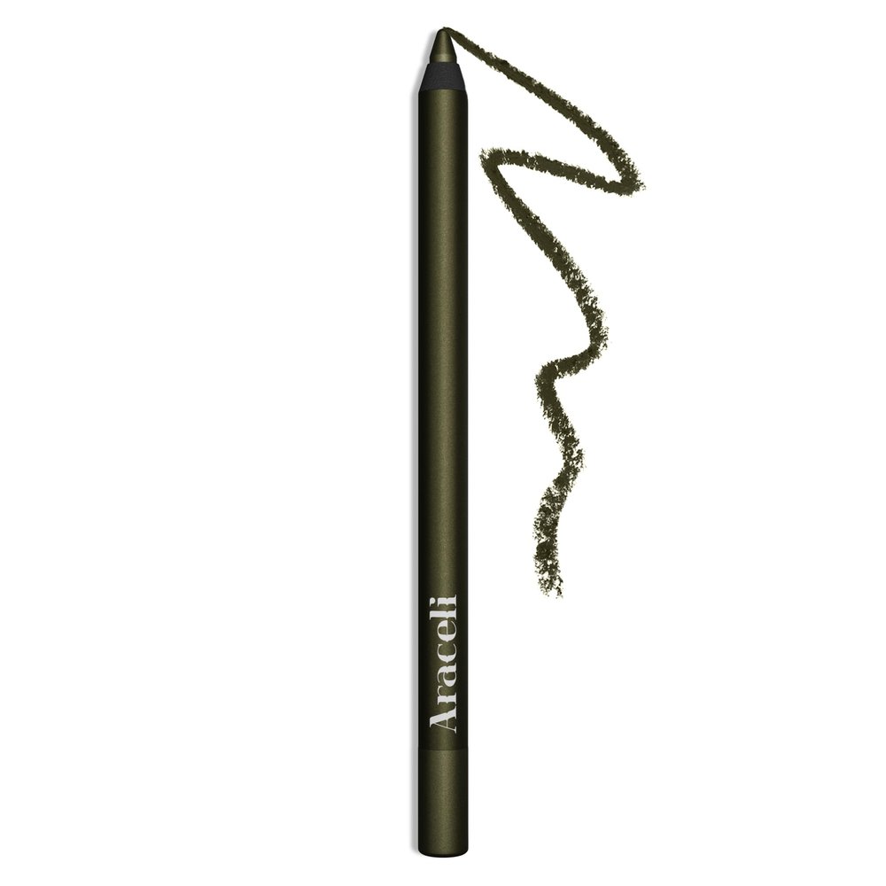 Araceli Beauty Gel Pencil Eyeliner  Water Resistant & Smudge-Proof, Long-Lasting Eye Makeup for Precision Lining & Bold Olive Color