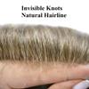 Hair System Toupee for Mens Toupee Hair Piece Human Hair Replacement 8X10 Male Hairpieces for Men 100% Density (17R# Brown/Blonde Mix Warm Tone) view 3