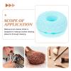 Beaupretty Makeup Brush Cleaner Mat Cleaning Pad for Foundation Blush and Eyeshadow Brushes Compact Donut Shape Organizer for Easy Storage and Gentle Care view 3