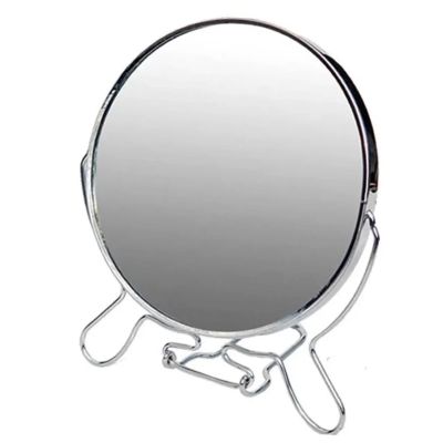 Miskall Magnifying Makeup Mirror with Stand, 6" Double Sided Desk Table Mirror, Rotation Tabletop Cosmetic Mirror for Traveling,Shaving
