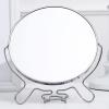 Miskall Magnifying Makeup Mirror with Stand, 6" Double Sided Desk Table Mirror, Rotation Tabletop Cosmetic Mirror for Traveling,Shaving view 3