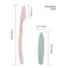 Eyebrow Razor Set Exfoliating Facial Hair Razor for Women, Easy Eyebrow Shaping and Grooming Eyebrow Hair Razor view 2