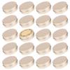 2 oz / 60ml Screw Top Aluminum Tin Jar with Screw Lid and Blank Labels - Pack of 23 (Champagne) view 1