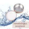 2 oz / 60ml Screw Top Aluminum Tin Jar with Screw Lid and Blank Labels - Pack of 23 (Champagne) view 3