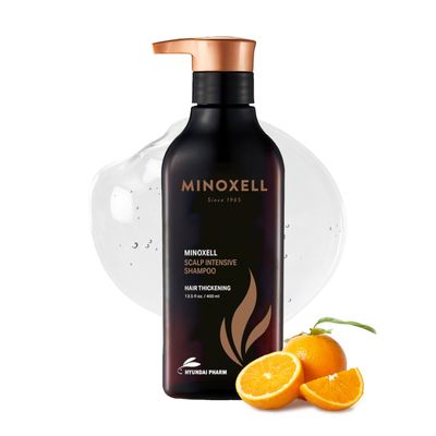 MINOXELL Scalp Intensive Shampoo with Biotin | Korean Shampoo for Hair Loss, Hair Regrowth, Thinning Hair, Volume Boost & Damage Repair (13.52 fl oz)