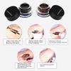 Dual Colour Waterproof Eyeliner 2 Bottles Pack,2 in 1 Eyeliner Eyebrow Cream Set,With 2pcs Brushes, Long-lasting, Smudge-proof (Black*2) view 2