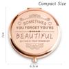 MLLXX Stocking Stuffers for Women Girls, Christmas Birthday Gifts for Adult Teen Kid, Personalized Compact Mirror for Friends Sister Daughter Wife Mom Niece Granddaughter Grandma Aunt view 2