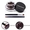 Dual Colour Waterproof Eyeliner 2 Bottles Pack,2 in 1 Eyeliner Eyebrow Cream Set,With 2pcs Brushes, Long-lasting, Smudge-proof (Black+Brown) view 4