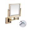 FIDEMM Wall Mounted Makeup Mirror 3X Magnification Extending Folding Double Side (Color : #4) view 1