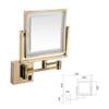 FIDEMM Wall Mounted Makeup Mirror 3X Magnification Extending Folding Double Side (Color : #4) view 2