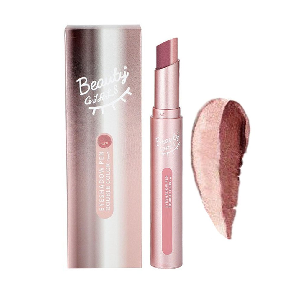 2-in-1 Cream Eyeshadow Stick - Dual Color, Waterproof & Long Lasting Lazy Eyeshadow Pencil (03#)