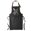 TEEAMORE Custom Barber Apron Hairdressers Men Hair Stylist Salon Two Big Pockets Grooming Aprons Barbershop DarkMidnight D8_13 view 2