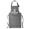 TEEAMORE Custom Barber Apron Hairdressers Men Hair Stylist Salon Two Big Pockets Grooming Aprons Barbershop AshGrey D7 view 2