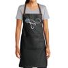 TEEAMORE Custom Barber Apron Hairdressers Men Hair Stylist Salon Two Big Pockets Grooming Aprons Barbershop DarkMidnight D8_4 view 1
