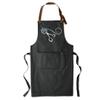 TEEAMORE Custom Barber Apron Hairdressers Men Hair Stylist Salon Two Big Pockets Grooming Aprons Barbershop DarkMidnight D8_4 view 2