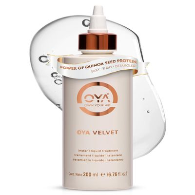 OYA - Velvet Instant Hair Conditioner for Women - Deep Hydrating Treatment for Dry, Damaged, Curly, Color Treated Hair - Moisturizing Keratin Repair for Healthy, Soft, Smooth Hair - 200ml/6.76oz