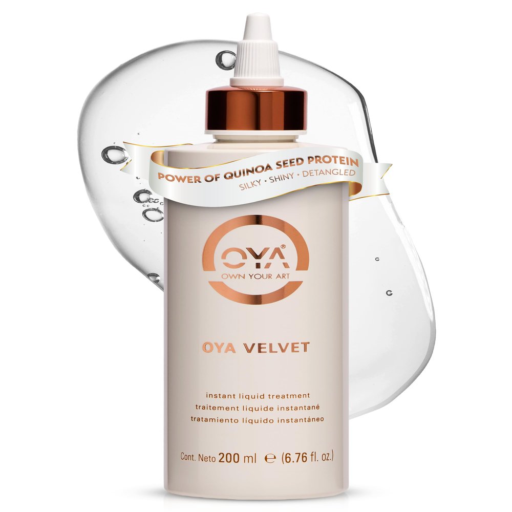 OYA - Velvet Instant Hair Conditioner for Women - Deep Hydrating Treatment for Dry, Damaged, Curly, Color Treated Hair - Moisturizing Keratin Repair for Healthy, Soft, Smooth Hair - 200ml/6.76oz
