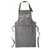 TEEAMORE Custom Barber Apron Hairdressers Men Hair Stylist Salon Two Big Pockets Grooming Aprons Barbershop AshGrey D8_1 view 2