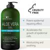 Being Naturals Aloe vera Gel - from 100% Pure Organic Aloe Infused with EGF, Stem Cell, Rosemary Oil - Natural Raw Moisturizer for Face, Body, Hair. Perfect for Sunburn, Acne, Razor Bumps 16.9 fl oz view 3