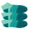 BambooMN Women's Small Medium Super Aloe Infused Fuzzy Cozy Nylon Ankle Home Bed Socks, Aquamarine 9 Pairs view 2