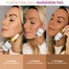 GLEOW Face Tanning Drops to Add to Moisturizer, Face Self Tanner with Revitalizing Cream, Bronzing Drops with Hydrating Cream 1oz+3.4oz view 4