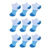 BambooMN Women's Small Medium Super Aloe Infused Fuzzy Cozy Nylon Ankle Home Bed Socks, Blueberry 9 Pairs view 1