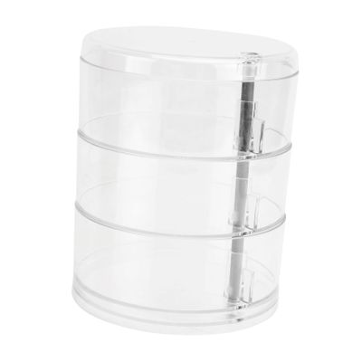 ABOOFAN Multi-layer Rotating Storage Box for Jewelry Cosmetics Desktop Organizer Pp Plastic Compact