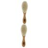 FOMIYES 2pcs Dense Wool Brush for Beard and Hair Cleaning Curved Handle Grooming Tool for Household and Barber Shop Use Natural Design for Comfort and Efficiency view 1