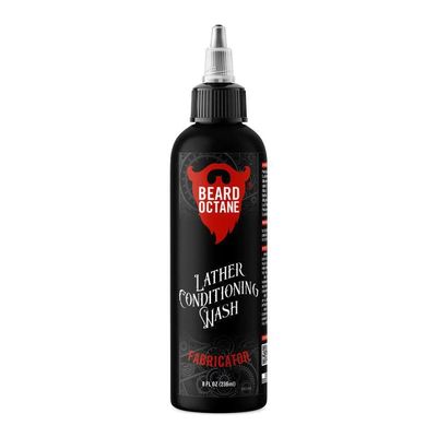 Beard Octane: Fabricator Beard Wash - Beard Shampoo - Cleans & Moisturizes w/Shea Butter & Jojoba - Healthy Softer Beards - Made in USA