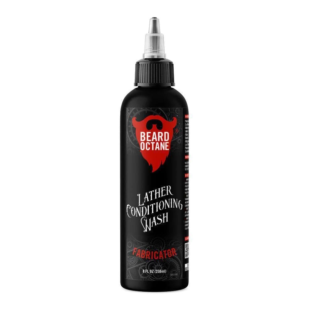 Beard Octane: Fabricator Beard Wash - Beard Shampoo - Cleans & Moisturizes w/Shea Butter & Jojoba - Healthy Softer Beards - Made in USA