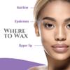 Satin Smooth EZ Grip Eyebrow Wax Strips  Non-Woven Eyebrow Waxing Strips, Upper Lip & Brow Wax Strip, Facial Hair Removal for Women, 100 ct view 3