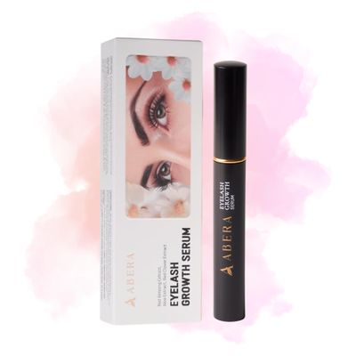Abera Misan Eyelash Growth Serum  Natural Lash Booster with Red Ginseng, Biotin & Omega 3-6-9  Fuller, Longer, Thicker Lashes  Safe for Sensitive Eyes (1 Box)