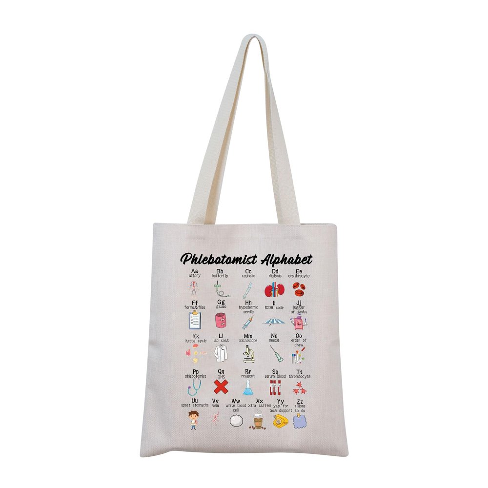 MINIGIU Phlebotomist Tote Bag Phlebotomist Appreciation Gift Phlebotomist Graduation Gift (Phlebotomist Tote Bag)