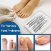 11pcs Ingrown Toenail Tool Kit - Professional Ingrown Toenail Removal Kit for Podiatry Kit and Pedicure - Toenail Ingrown Correction Complete with Ingrown Toenail File Lifter, Sidewall Cleaner view 2