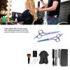 11 PCS Hair Cutting Scissors Kits, Professional Hairdressing Scissors Set, Thinning Scissors, Comb, Cape, Clips, for Barber, Salon, Home view 2