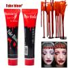 Halloween Fake Blood Washable, Halloween Blood Splatter Realistic Effect Sticky Blood for Clothes, Zombie Bride, Clown, Vampire and Monster, Halloween Cosplay view 3
