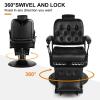 Artist hand Barber Chair All Purpose Hydraulic Recline Salon Chair Beauty Spa Vintage Barber Chair Heavy Duty Chair(Black) view 3