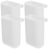 Alipis Sturdy and Easy to Clean 4pcs Little Hanging Bucket Storage Baskets White Wicker Storage Basket Hanging Cup Holder for Cart Tabletop Sundries Container view 1