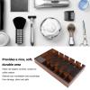 plplaaobo Barber Clipper Tray, Wooden Professional Counter Top Organizer, Large Area Slide Resistant Clipper Holder Organizer view 2